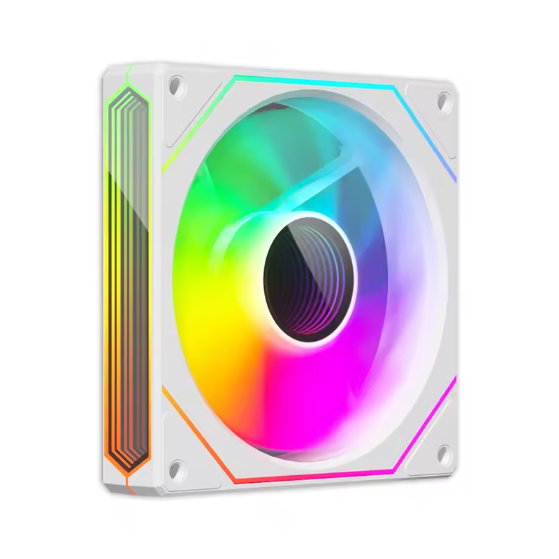 FAN OEM PRISM 6 PRO 120mm ARGB Cooling Fan – 5V 3-Pin 4-Pin PWM Quiet Operation 45.2CFM Airflow 600–1500RPM - White FAN OEM PRISM 6 PRO 120mm ARGB Cooling Fan – 5V 3-Pin 4-Pin PWM Quiet Operation 45.2CFM Airflow 600–1500RPM - White